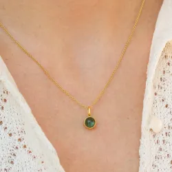 Julie Sandlau Little Prime Turmalin riipus  kullattua hopeaa