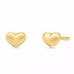 Julie Sandlau sydän korvarenkaat  hopeaa, jossa 22 karaatin kultaus