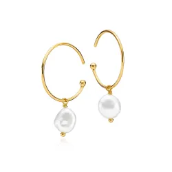 Izabel Camille Passion helmi rengaskorvakorut  kullattua hopeaa