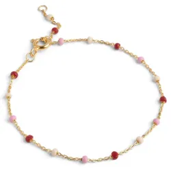 Enamel Lola Rosie rannekoru  kullattua hopeaa värinen emalji