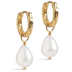 Enamel Significant Pearl  rengas  kullattua hopeaa