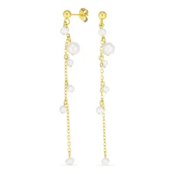 näytepakkaukset helmi ketjukorvakorut  kullattu teräs - OCEANA