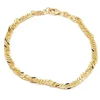 näytepakkaukset BNH singapore rannekoru 14 karaatin kultaa 17 cm x 3,5 mm 