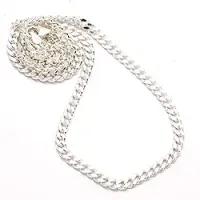 näytepakkaukset BNH panssarikaulaketju hopeaa 45 cm x 12,0 mm 