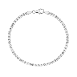 näytepakkaukset BNH panssarirannekoru hopeaa 18,5 cm x 2,7 mm 