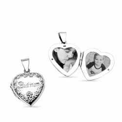 näytepakkaukset sydän medaljonki  hopeaa